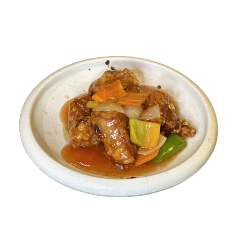 Costelles amb salsa agridonç